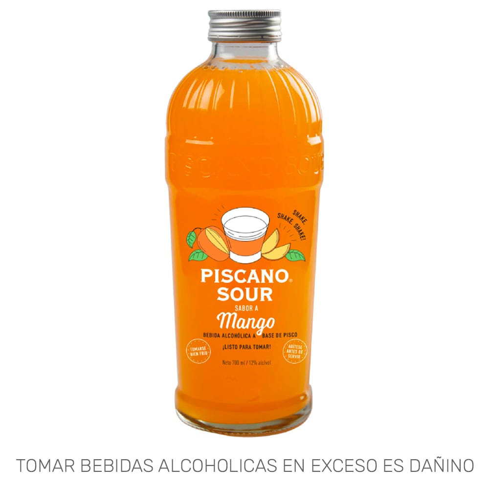 Ready To Drink (RTD) PISCANO Sour Mango Botella 700ml