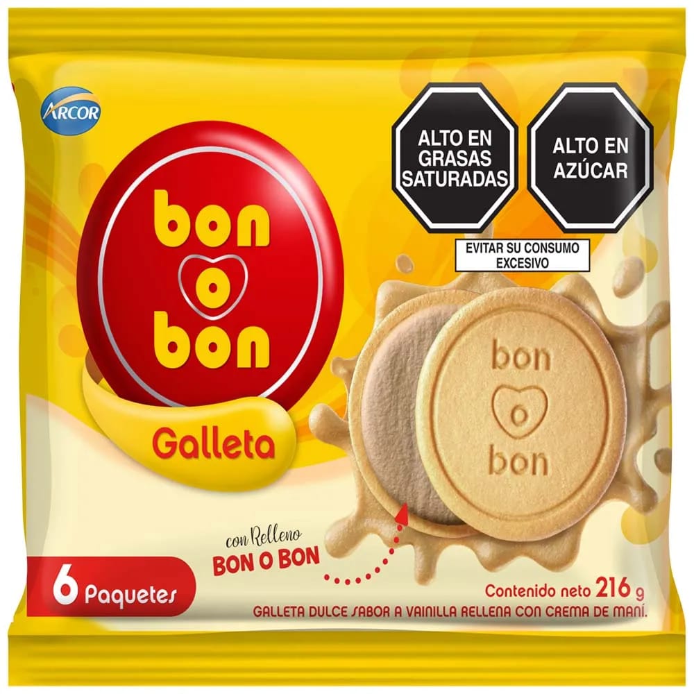 Galleta de Vainilla BON O BON Bolsa 216g