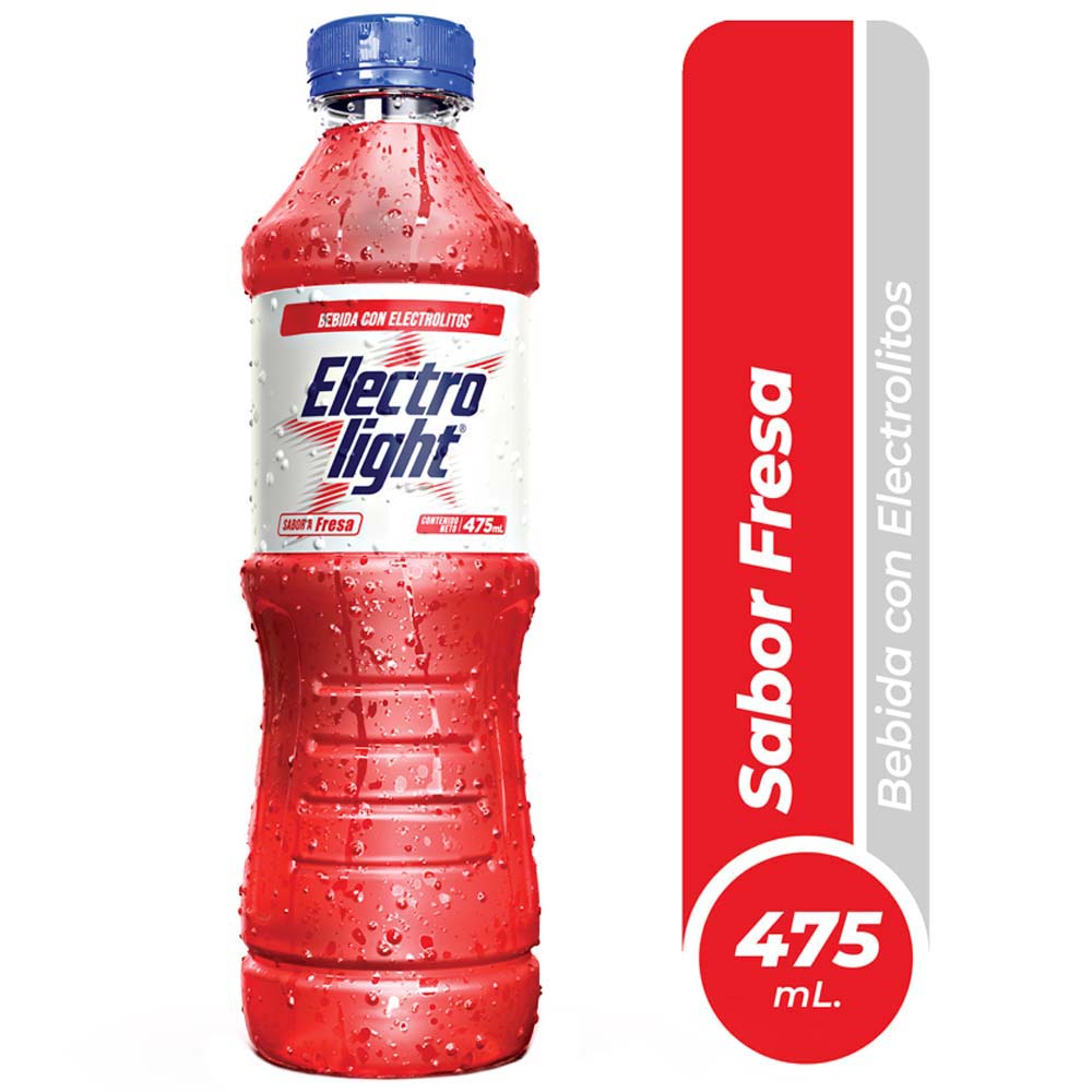 Bebida rehidratante ELECTROLIGHT Fresa Botella 475Ml