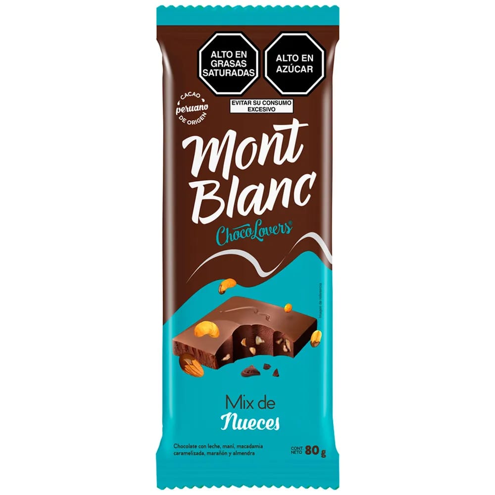Chocolovers MONTBLANC Mix Nueces Bolsa 80g