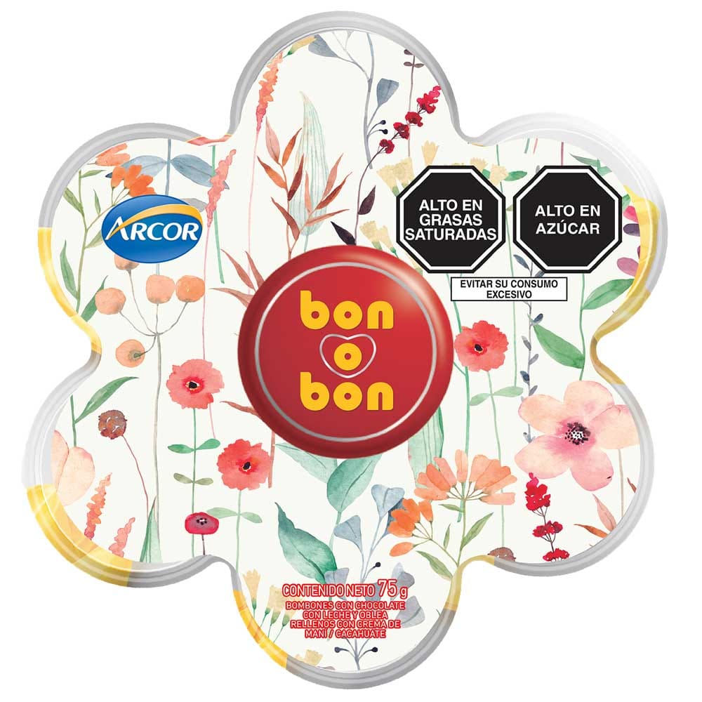 Bombones Flor Leche BON O BON Caja 75g
