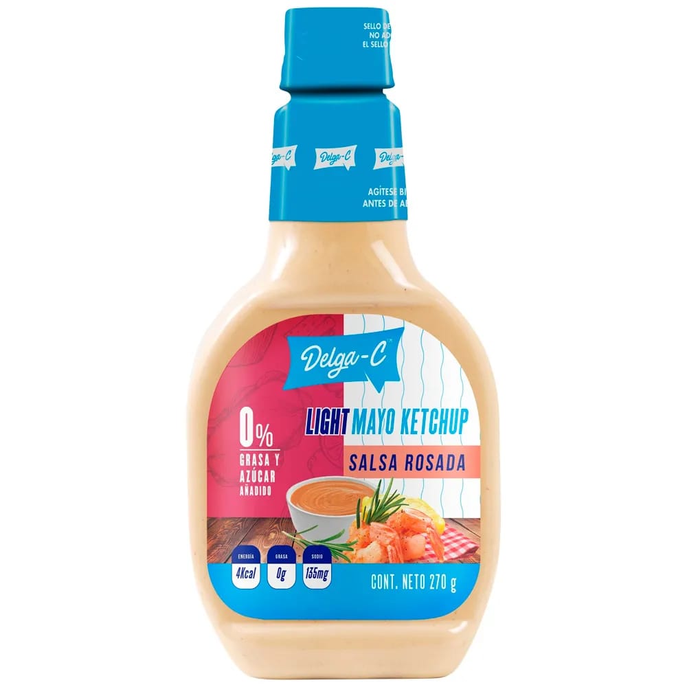 Salsa Golf DELGA-C 0% Grasa y Sin Azúcar Añadida Botella 270g