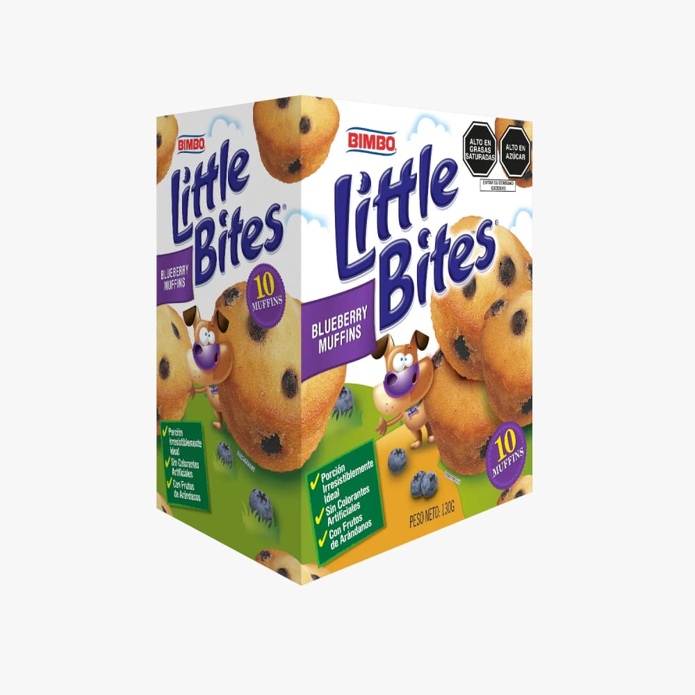 Brownie BIMBO Little Bites Blueberry Caja 130g