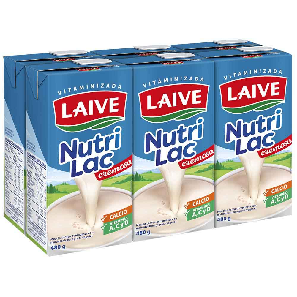 Mezcla Láctea LAIVE Nutrilac Caja 480g Paquete 6un