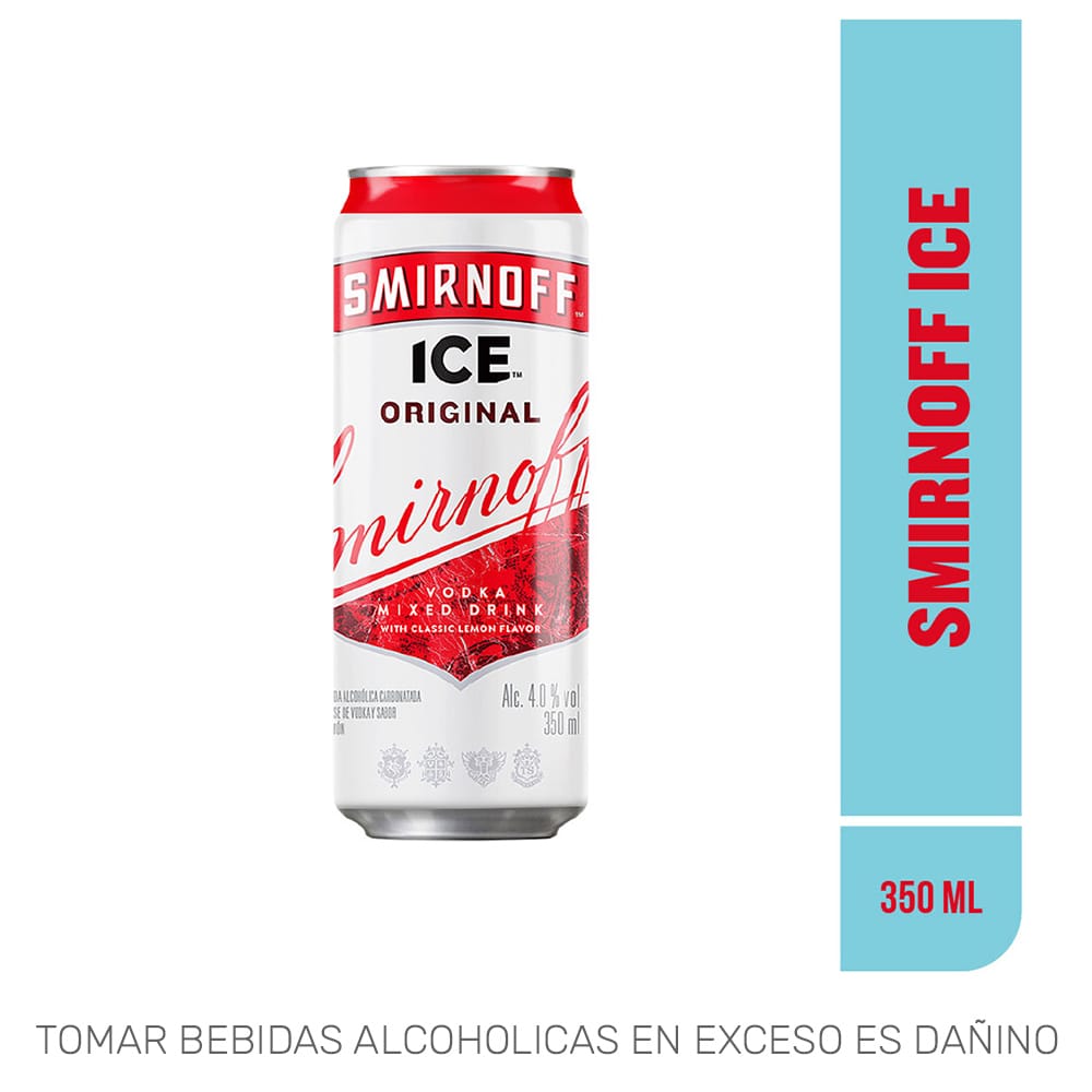 Vodka SMIRNOFF Ice Limon Lata 350ml