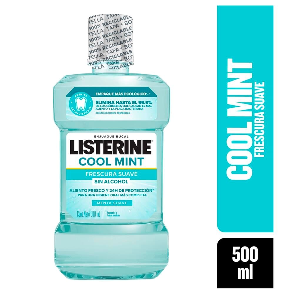 Enjuague Bucal LISTERINE Cool Mint Zero Frasco 500ml