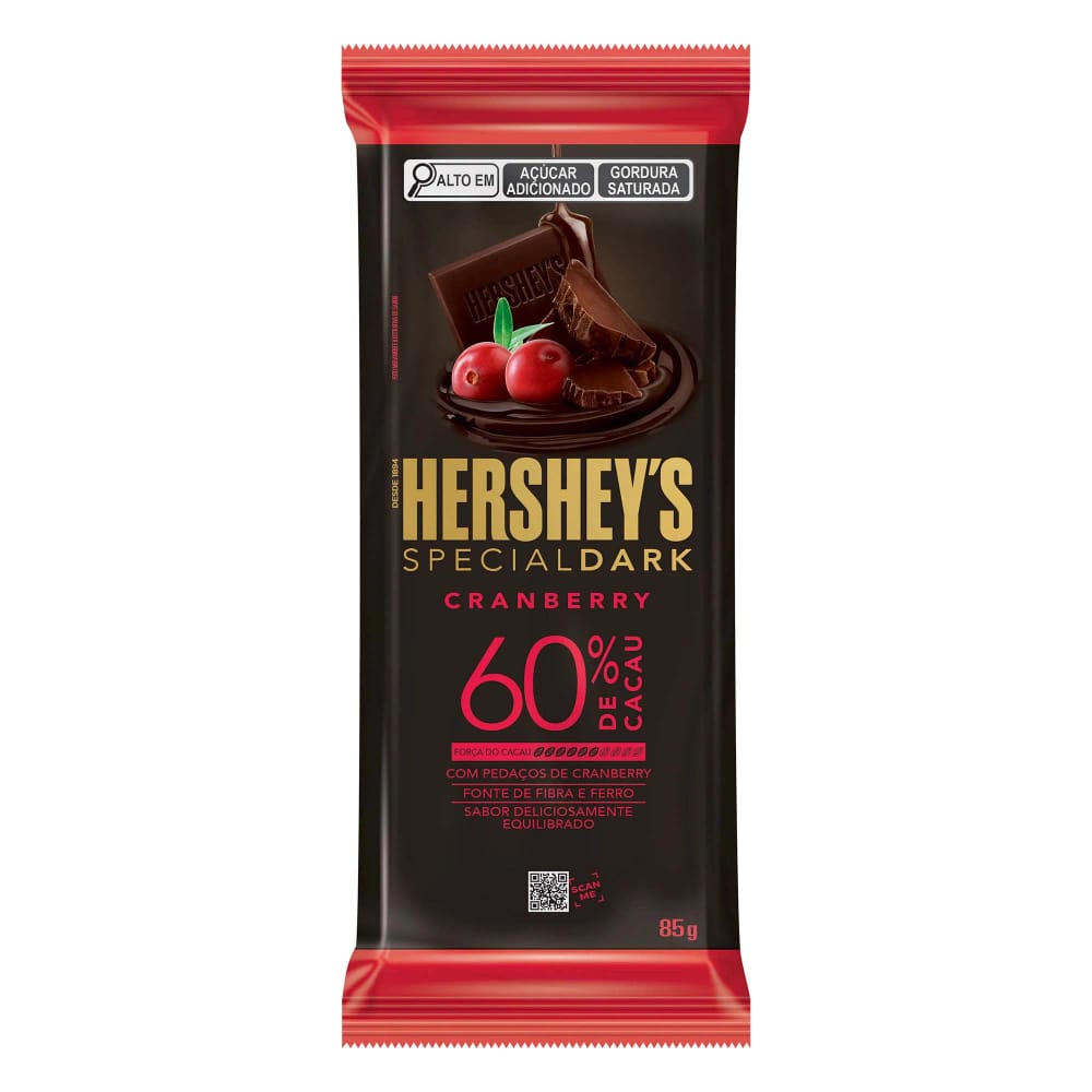 Chocolate Amargo HERSHEY'S Sabor a Arándano 85g