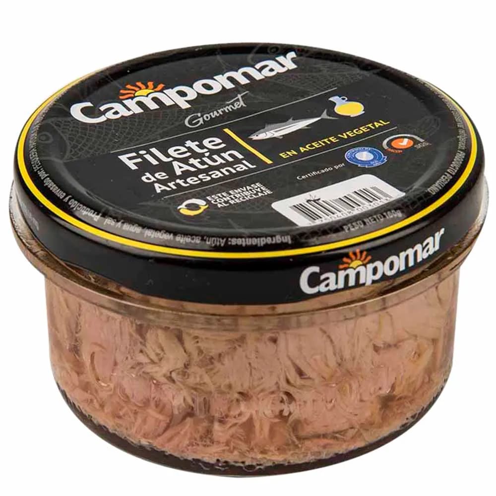 Filete de Atún Artesanal CAMPOMAR Gourmet Frasco 160g