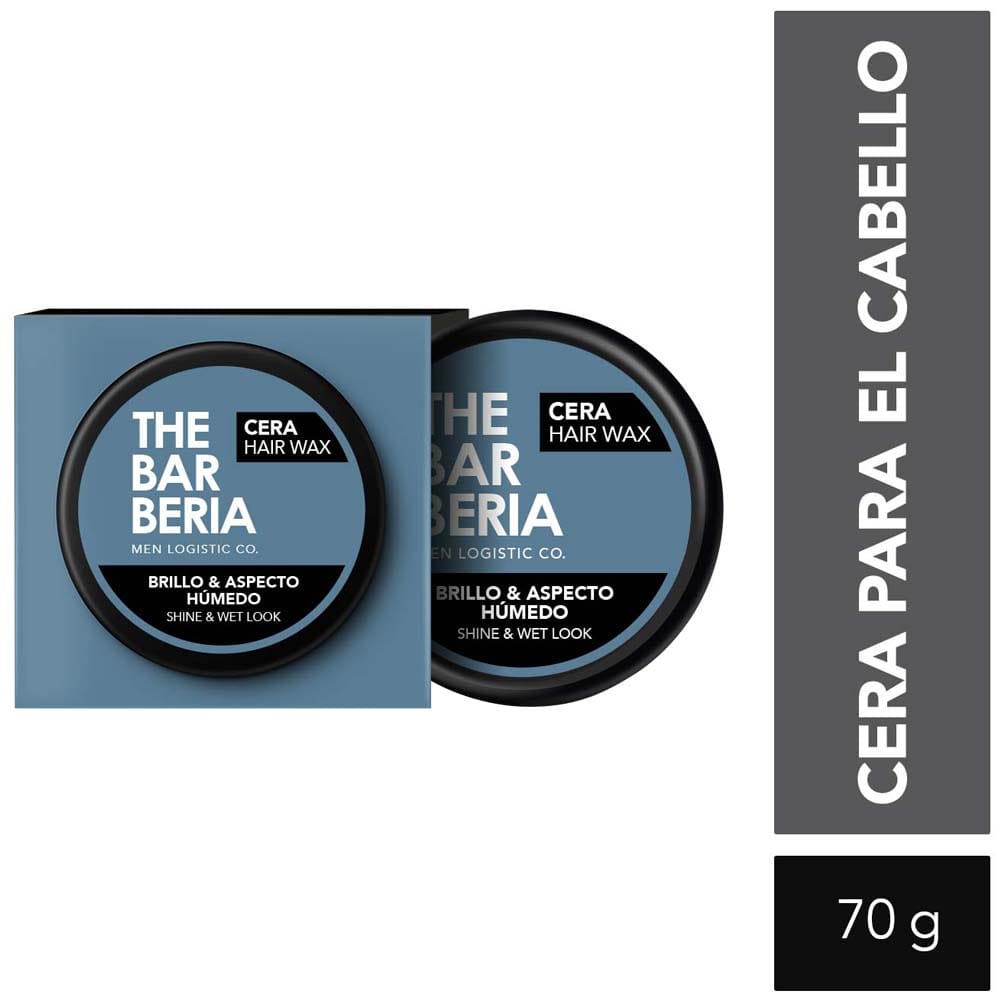 Cera para Cabello THE BARBERIA Brillo y Aspecto Húmedo Pota 70g