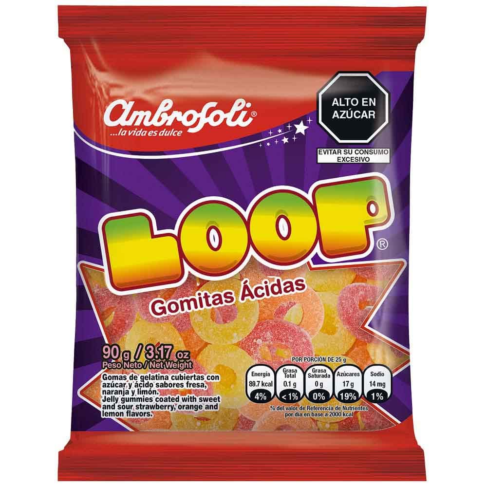 Gomitas Ácidas AMBROSOLI Loop Bolsa 90g