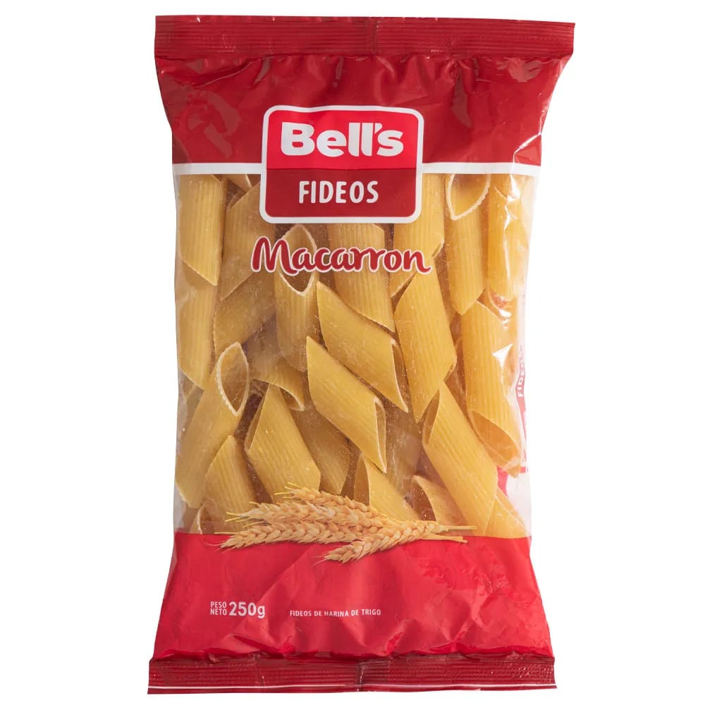 Fideos Macarrón BELL'S Empaque 250g