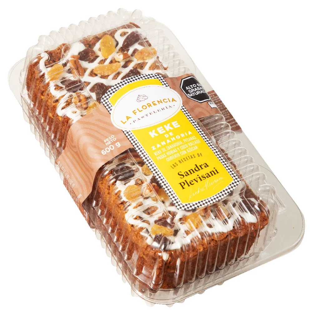 Keke Zanahoria Rectangular LA FLORENCIA x un