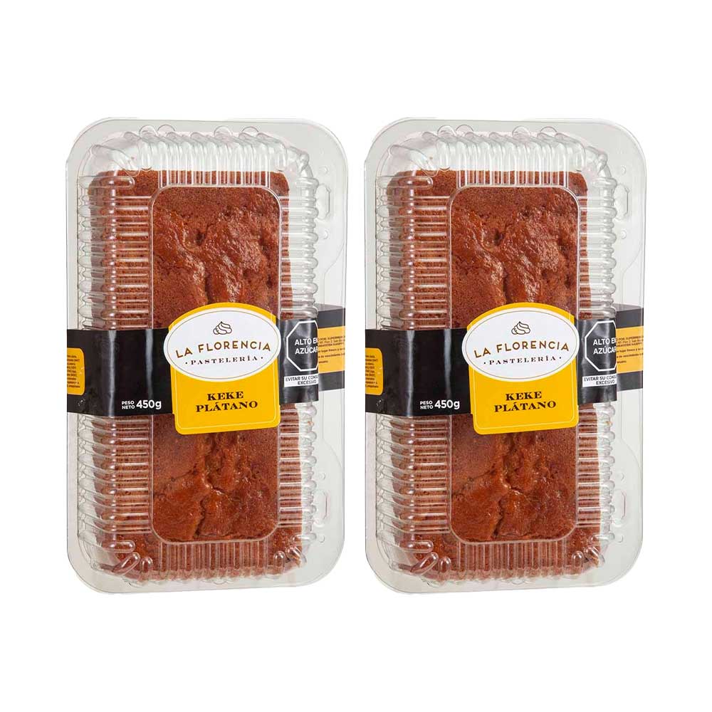 Pack Keke de Plátano LA FLORENCIA 1un x 2un