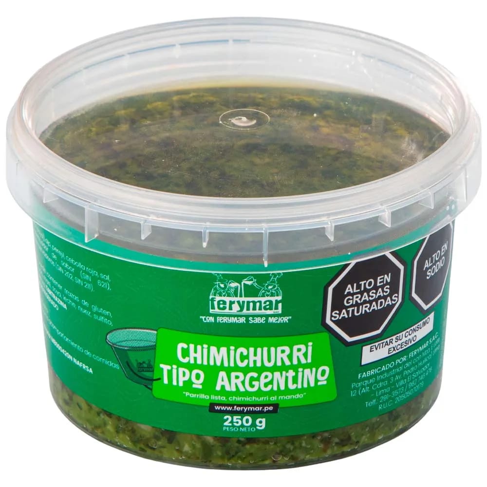 Chimichurri FERYMAR Envase 250g