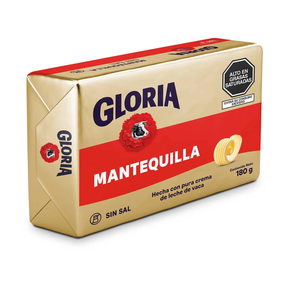 Mantequilla sin Sal GLORIA Paquete 180g