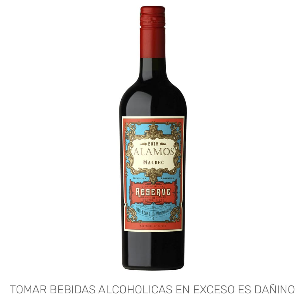 Vino ALAMOS Reserve Malbec Botella 750ml