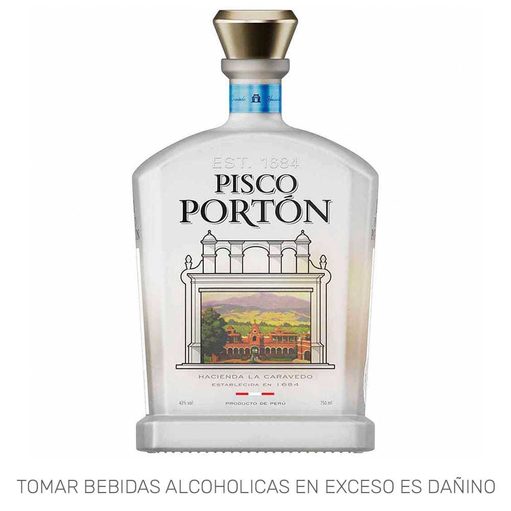 Pisco PORTON Negra Criolla Botella 750ml