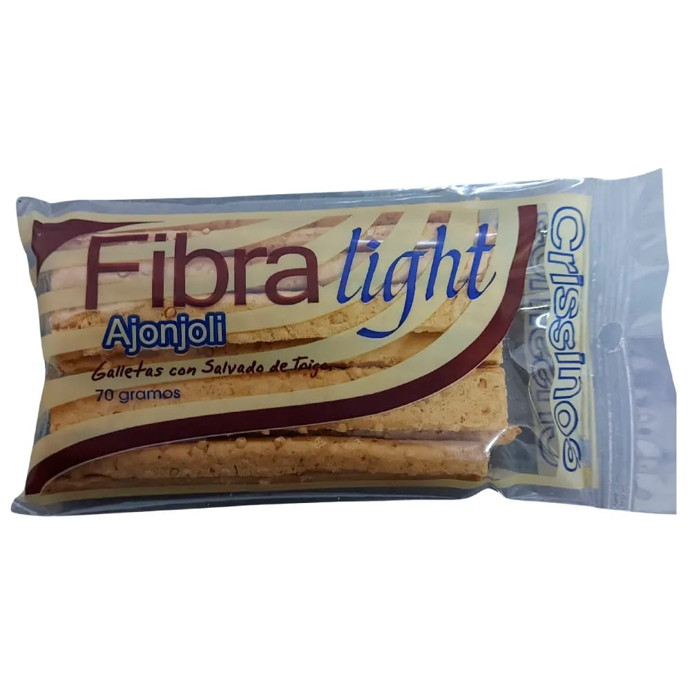 Crissinos FIBRA LIGHT con Ajonjolí Paquete 70g