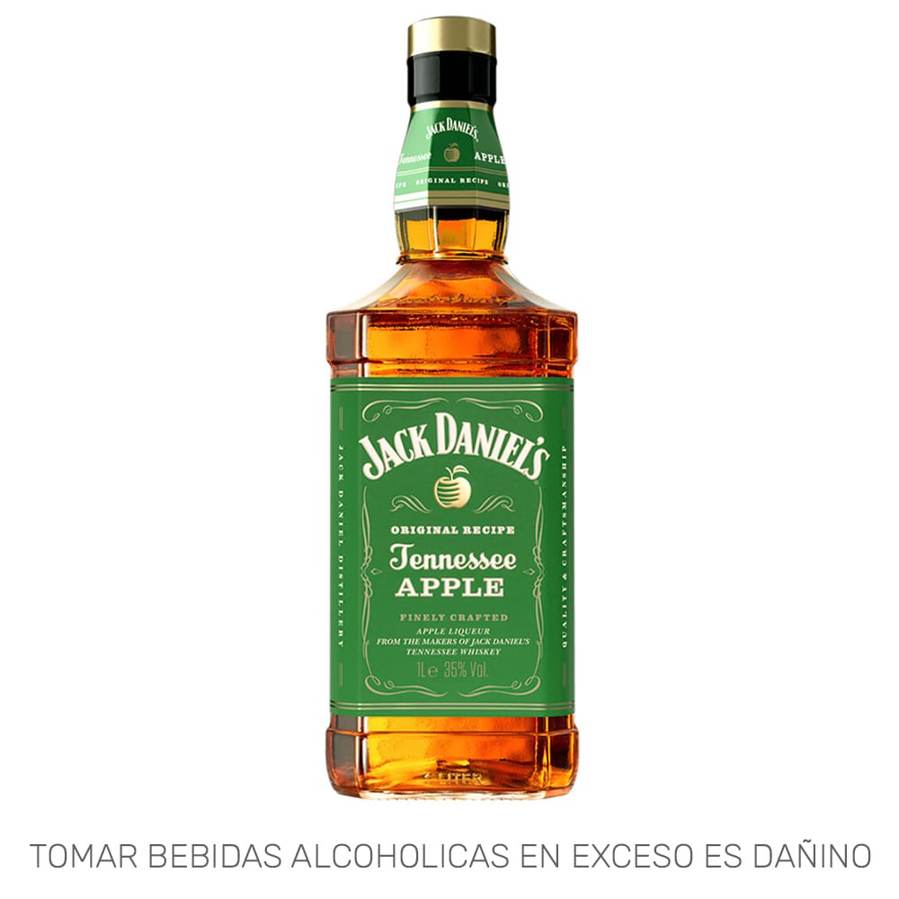Whisky Apple JACK DANIELS Botella 1L