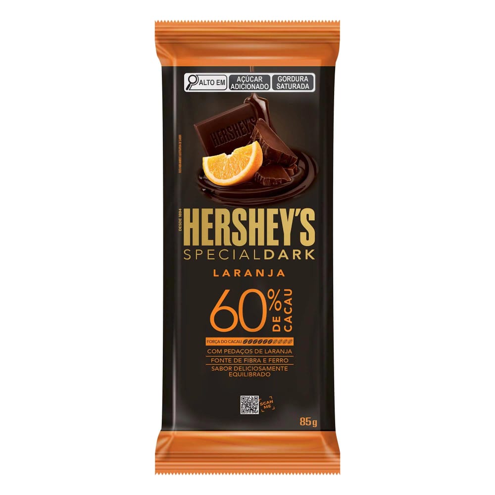 Chocolate Amargo HERSHEY'S Sabor a Naranja Bolsa 85g
