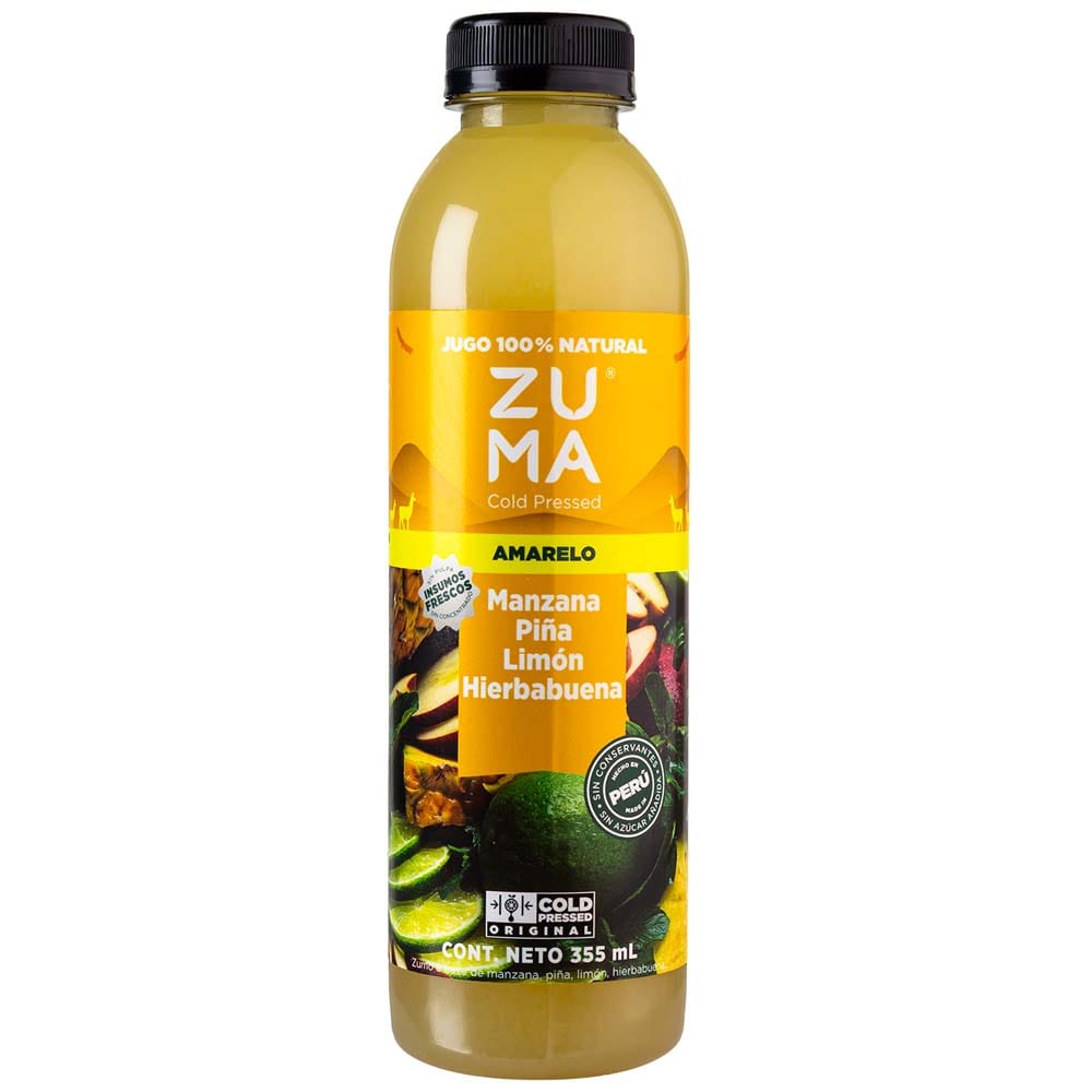 Jugo ZUMA COLD PRESSED Amor Amarelo Botella 355ml