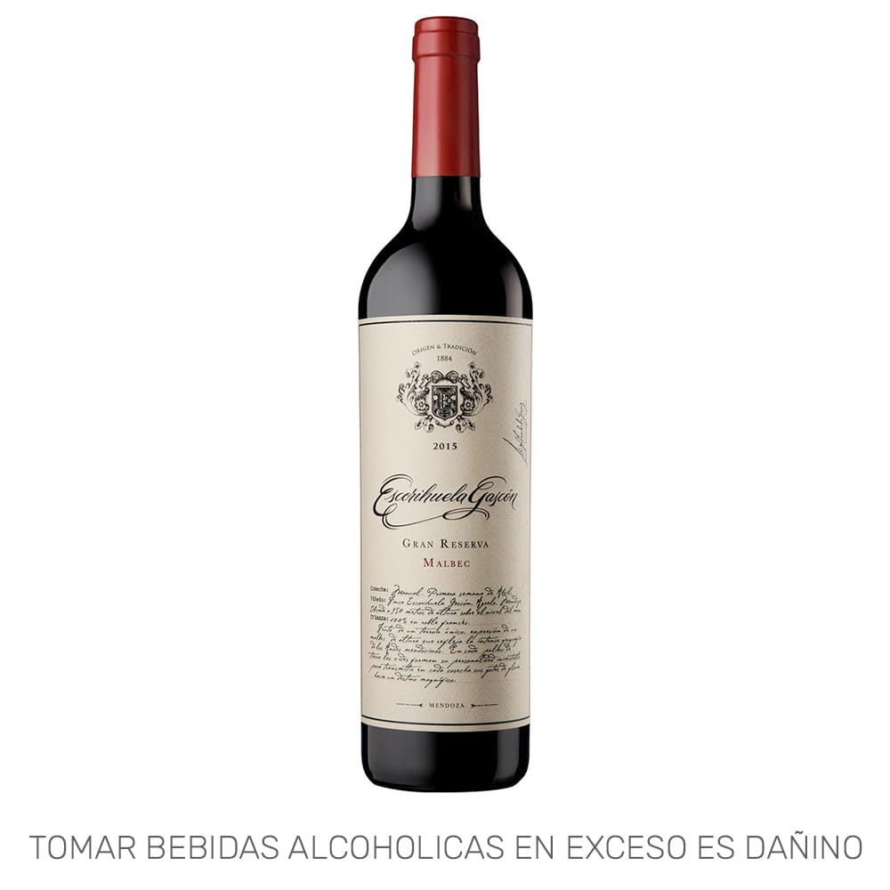 Vino ESCORIHUELA GASCÓN Gran Reserva Malbec Botella 750ml