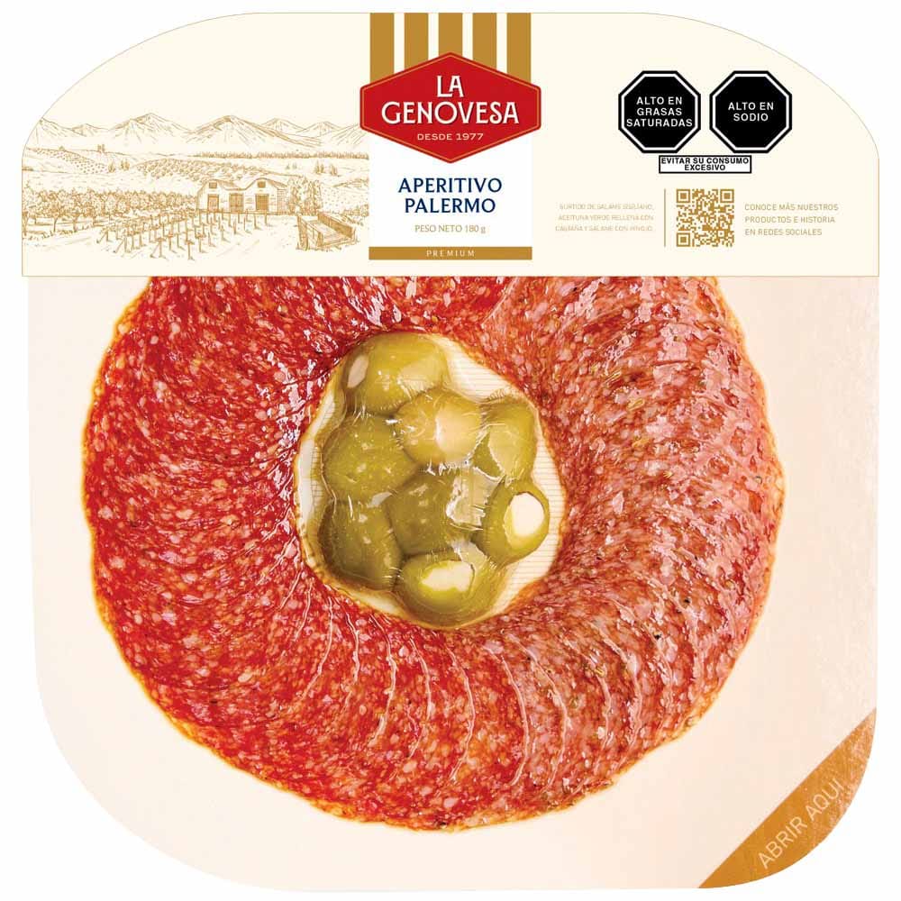 Aperitivo Palermo LA GENOVESA Bandeja 180g
