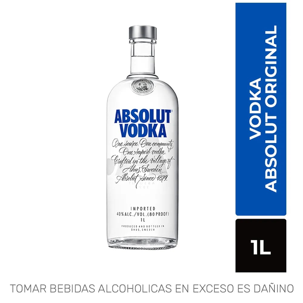 Vodka ABSOLUT Botella 1L