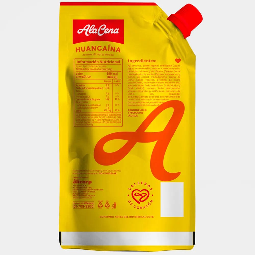 Crema Huancaína ALACENA Doypack 400g
