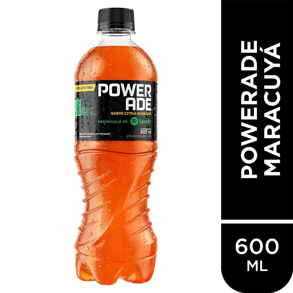 Bebida Rehidratante POWERADE Maracuyá Botella 600ml