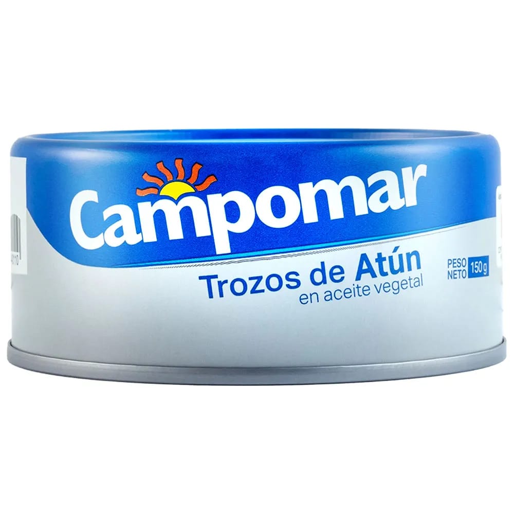Trozos de Atún en Aceite Vegetal CAMPOMAR Lata 150g