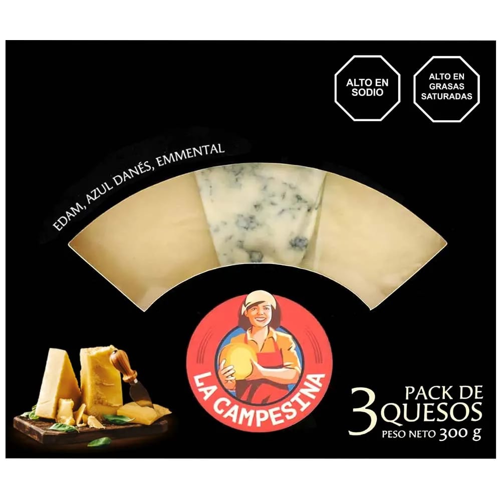 Pack Quesos Gourmet LA CAMPESINA Caja 300g