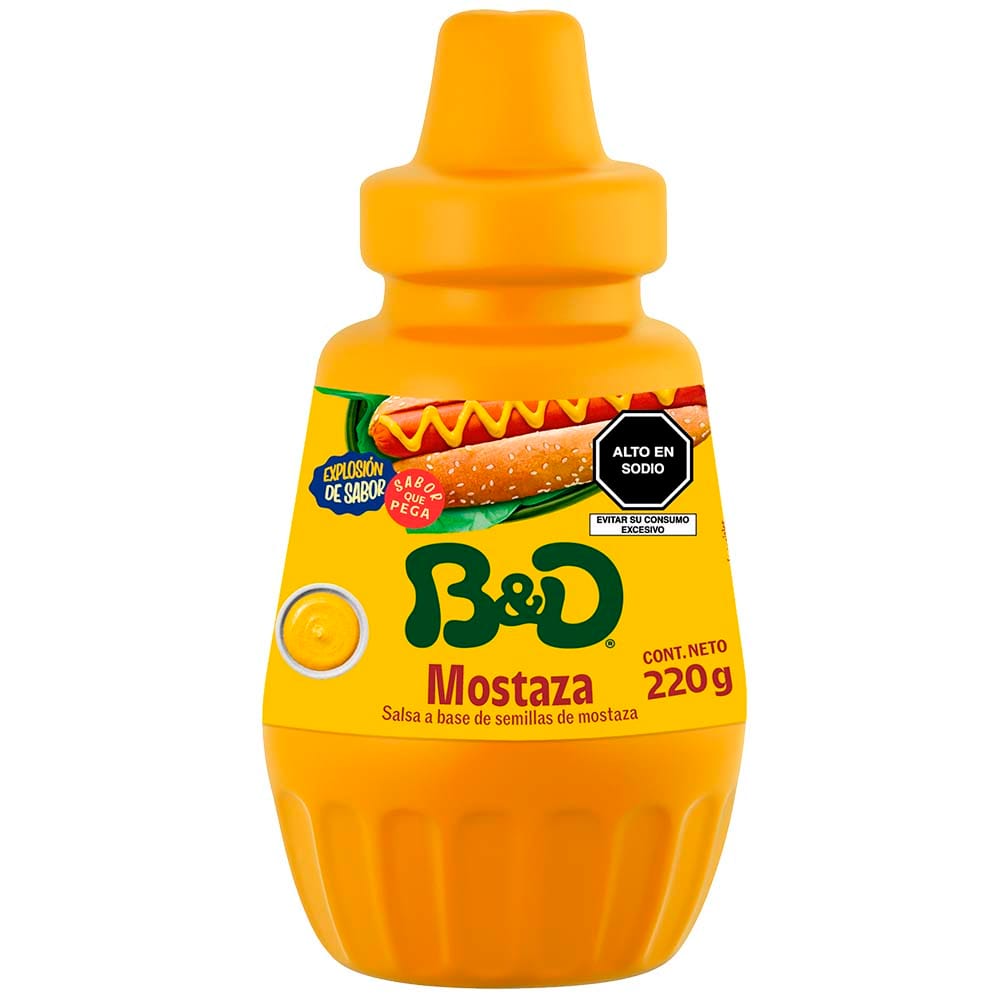 Mostaza B&D Frasco 220g
