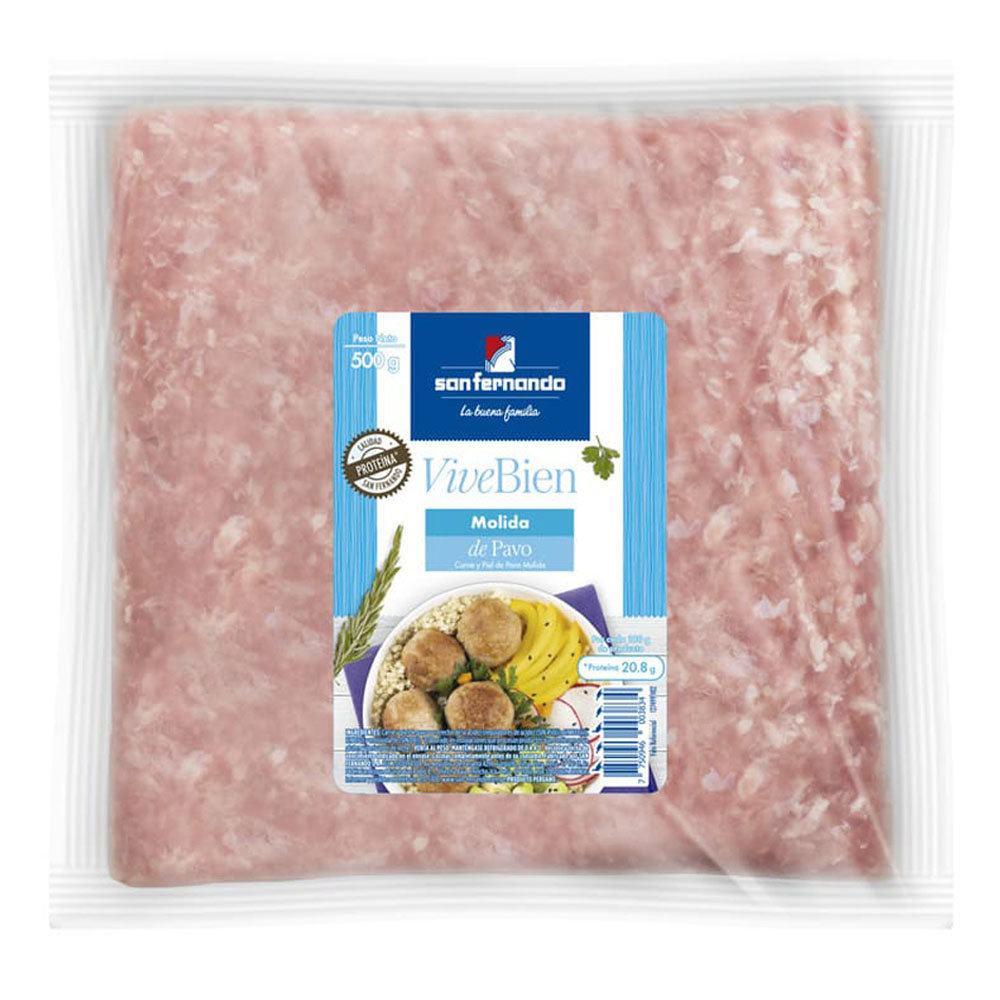 Carne Molida de Pavita SAN FERNANDO Empaque 500g