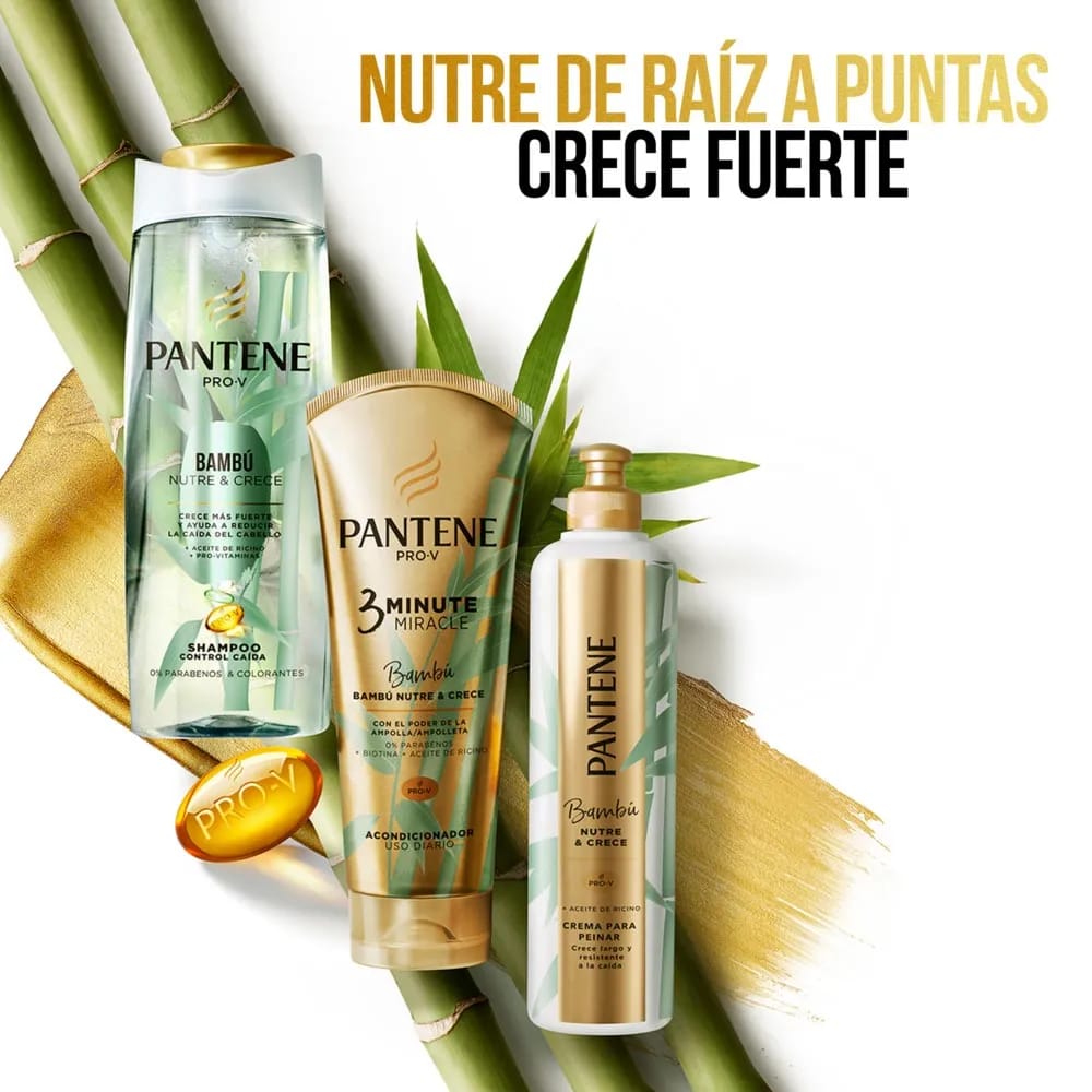 Crema para peinar PANTENE Bambú Frasco 300ml