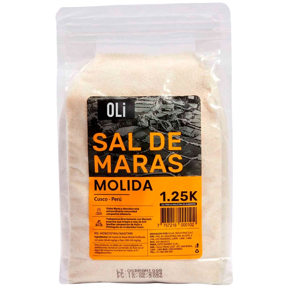 Sal de Maras Molida OLI21 Bolsa 1.25Kg