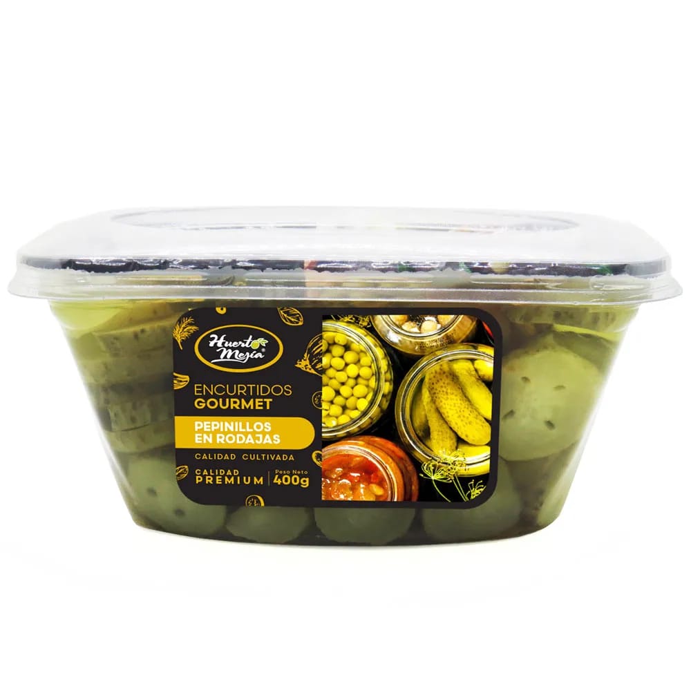 Pepinillo en Rodajas Encurtido HUERTO MEJÍA Paquete 400g