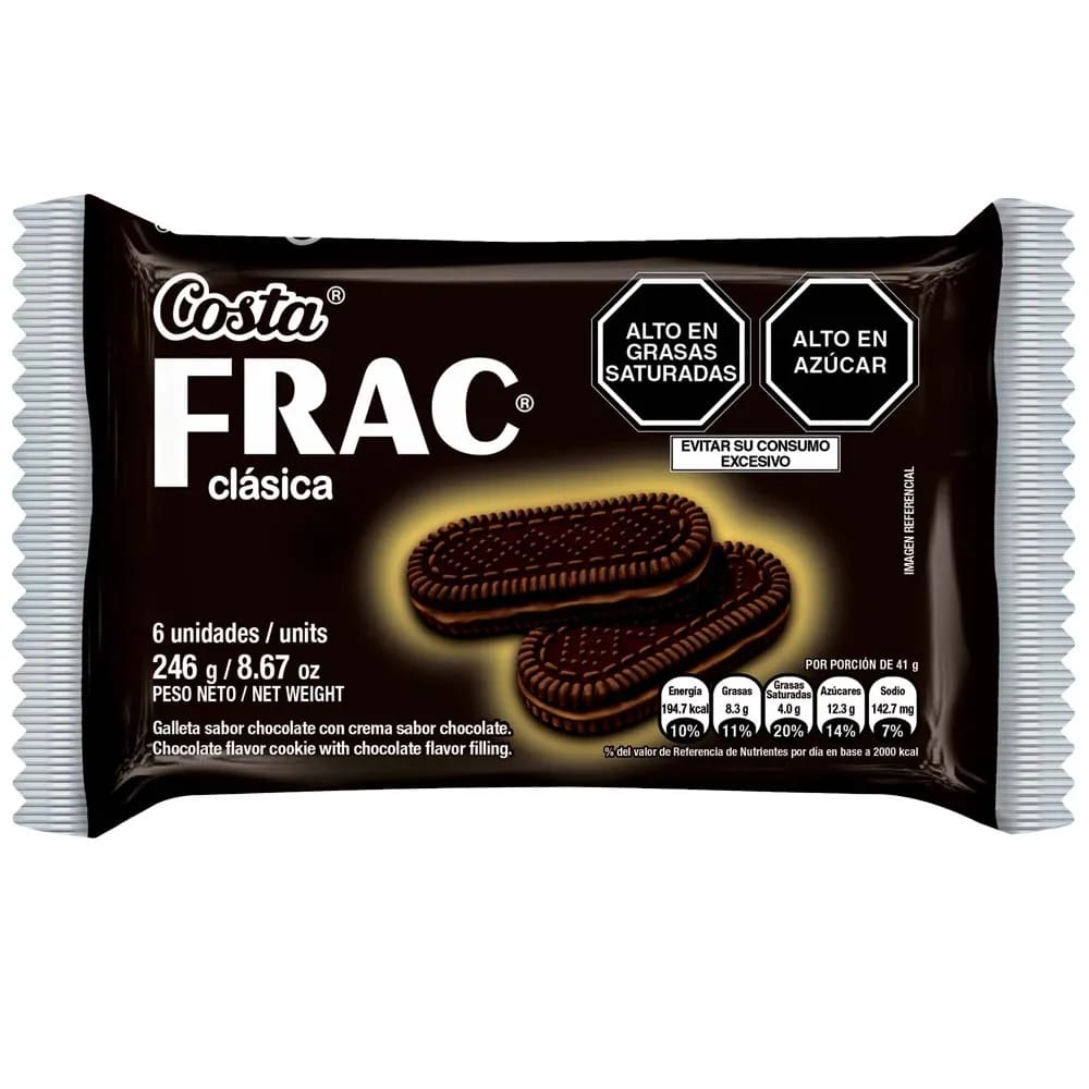 Galletas COSTA Frac Clásica Paquete 6un