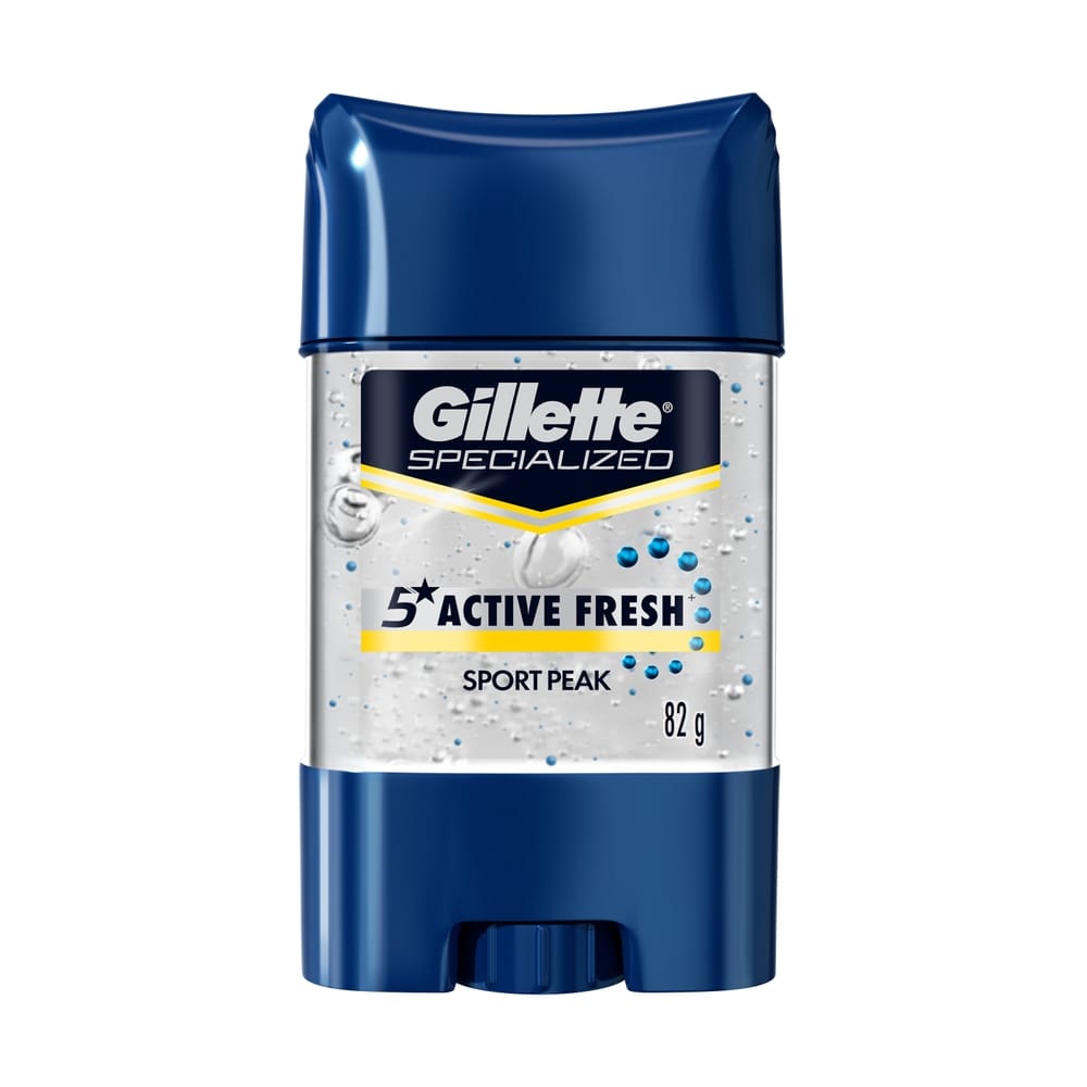 Desodorante para Hombre en Gel GILLETTE Antitranspirante Invisible Specialized Active Fresh Sport Peak Frasco 82g