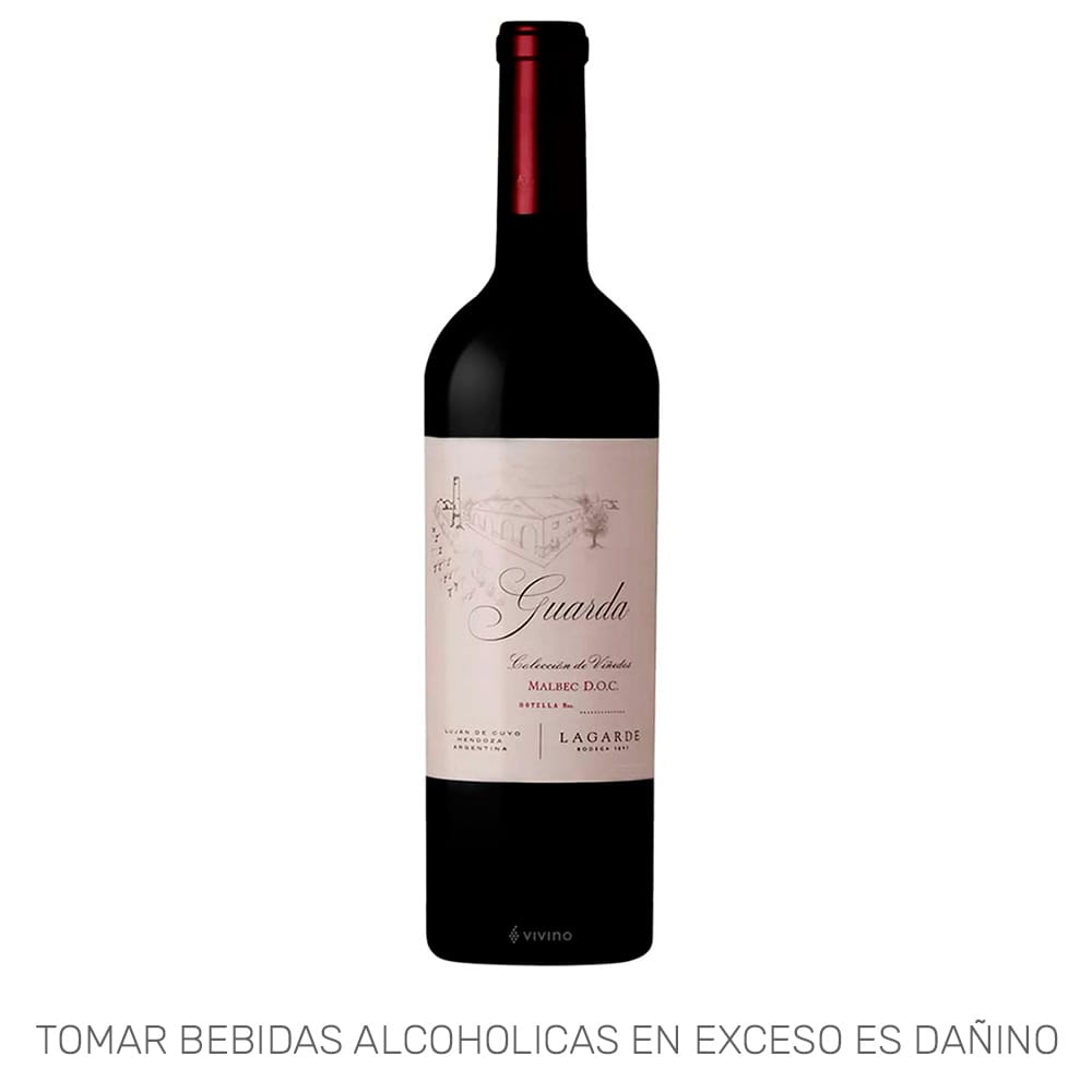 Vino Tinto LAGARDE Malbec D.O.C. Botella 750ml