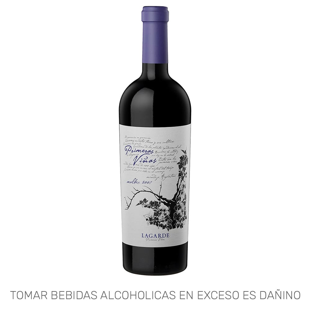 Vino Tinto LAGARDE Primeras Viñas Malbec Botella 750ml