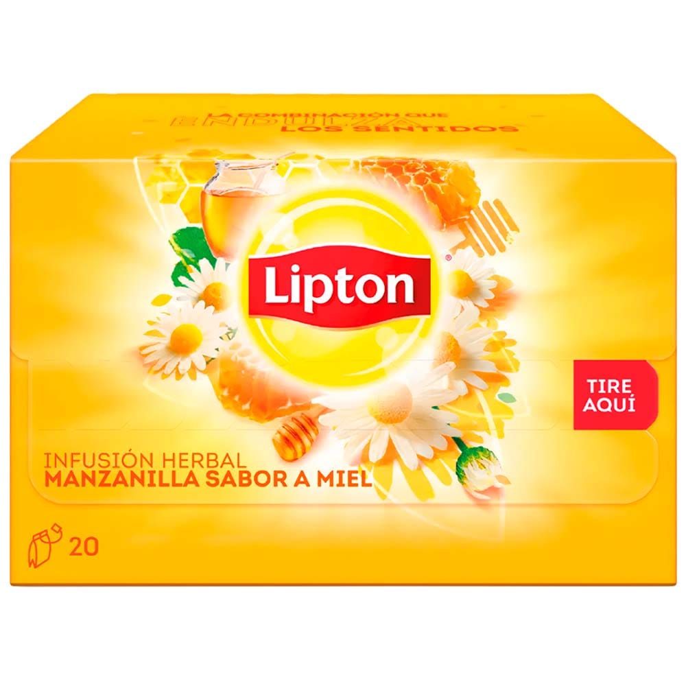 Infusiones de Manzanilla y Miel LIPTON Caja 20un