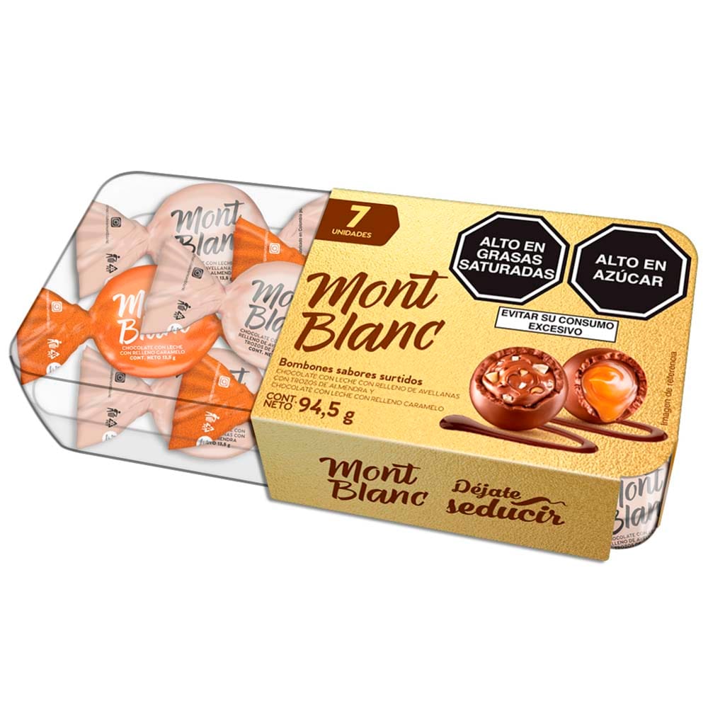 Bombones de Chocolate MONTBLANC Surtidos Caja 94.5g