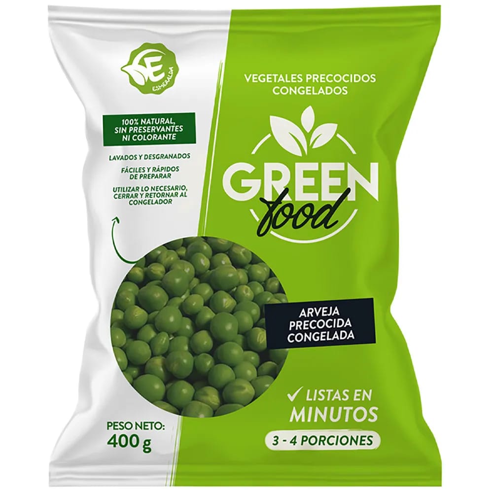 Arveja Precocida GREEN FOOD Bolsa 400g