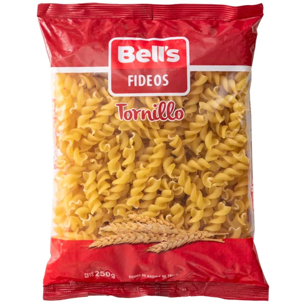 Fideos Tornillo BELL'S Empaque 250g