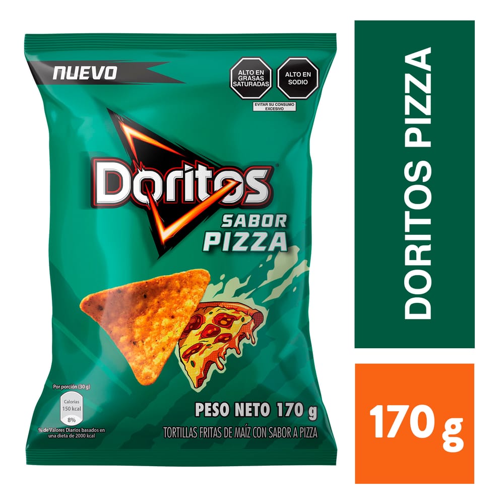 Tortilla Chips DORITOS Pizza Bolsa 170g