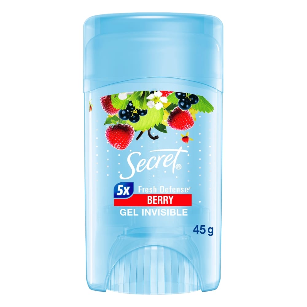 Antitranspirante para Mujer en Gel SECRET Berry Frasco 45g
