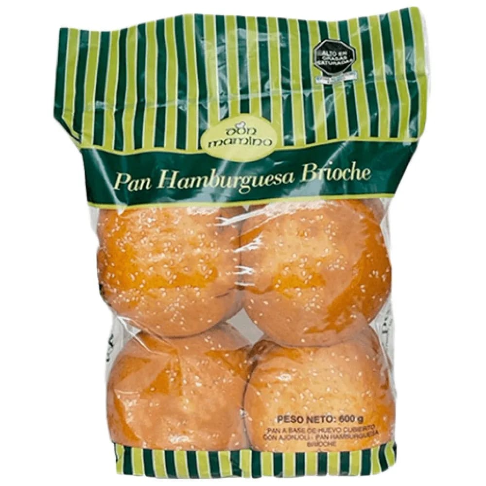 Pan Hamburguesa Brioche DON MAMINO 600g