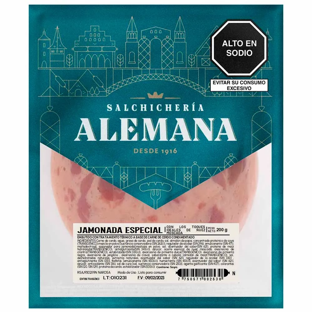 Jamonada Especial SALCHICHERÍA ALEMANA Paquete 200g