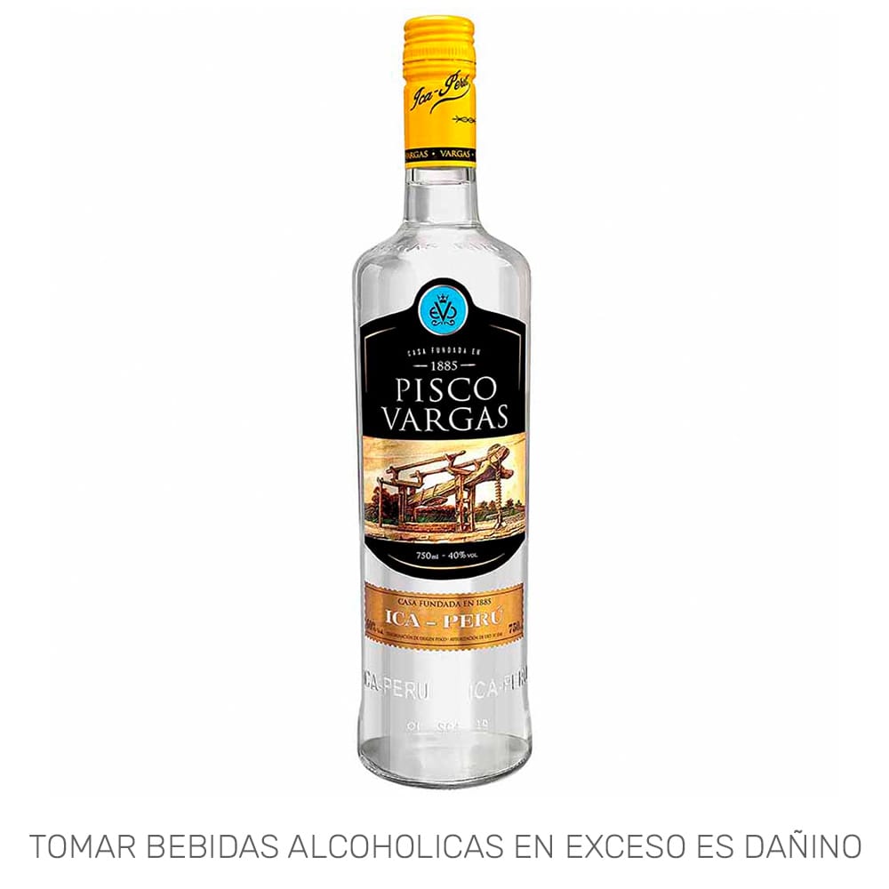 Pisco PISCO VARGAS Puro de Ica Botella 750ml